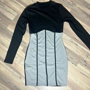 Black/Graphite Grey Dress-Medium